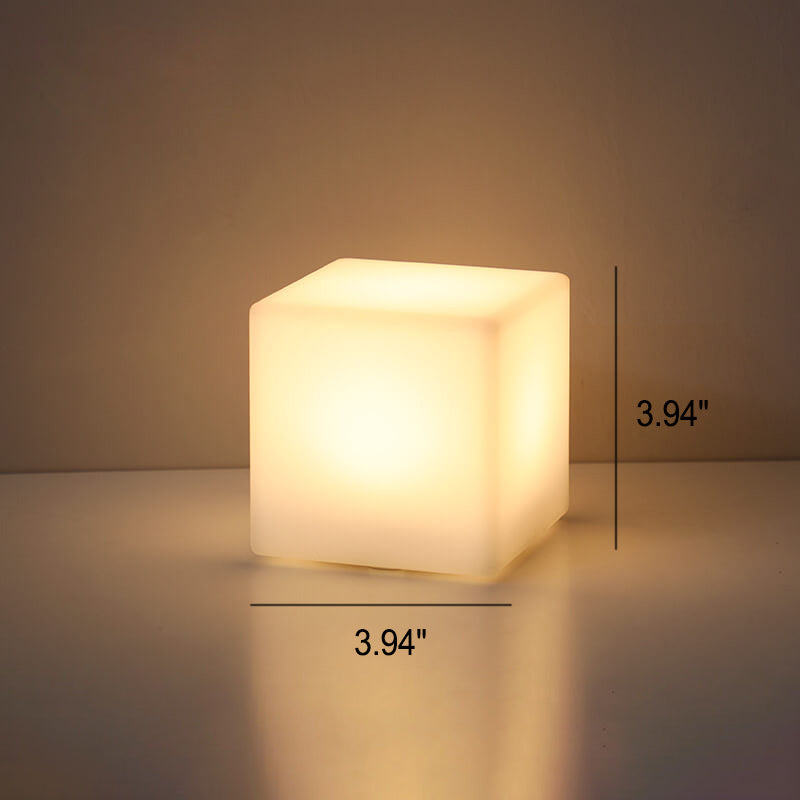 Geometry PE Battery Remote Table Lamp