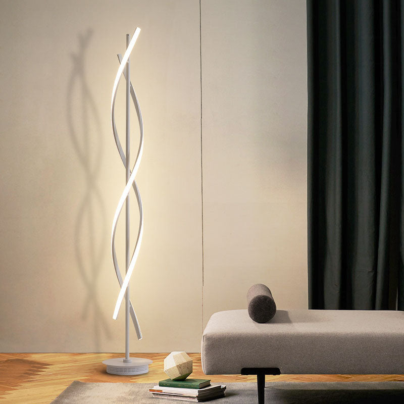 Minimalist Spiral Floor Lamp