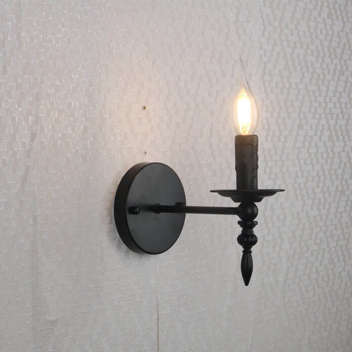 Iron Candle Wall Lamp