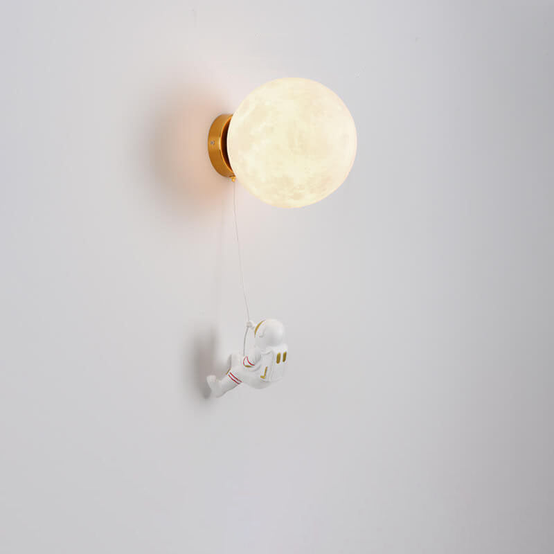 3D Printed Moon Resin Wall Lamp