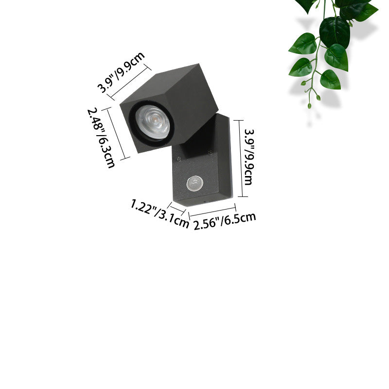 Rectangular Aluminum Garden Outdoor Light