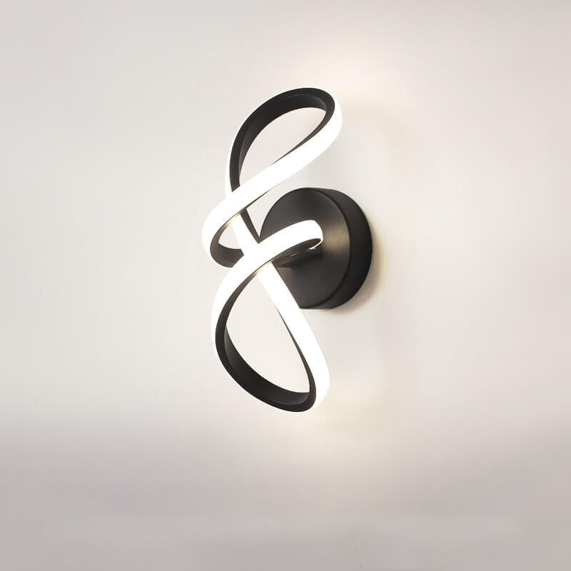 Twisted Line Shape Aluminum Wall Lamp