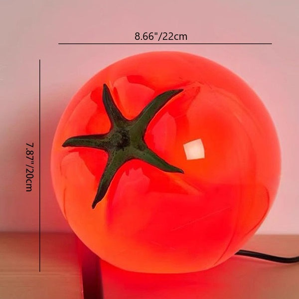 Resin Tomato Decorative Living Table Lamp