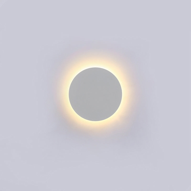 Round Eclipse Iron Living Wall Lamp