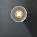 Resin Clear Round Disc Wall Lamp