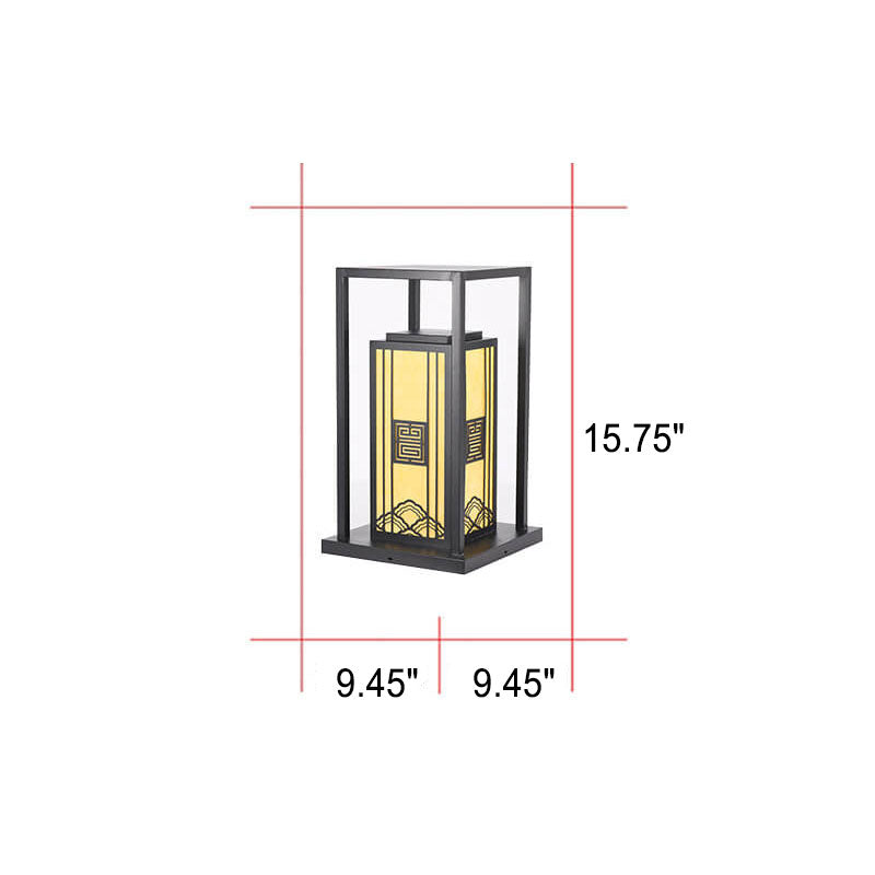 Imitation Marble Square Column Outdoor Light