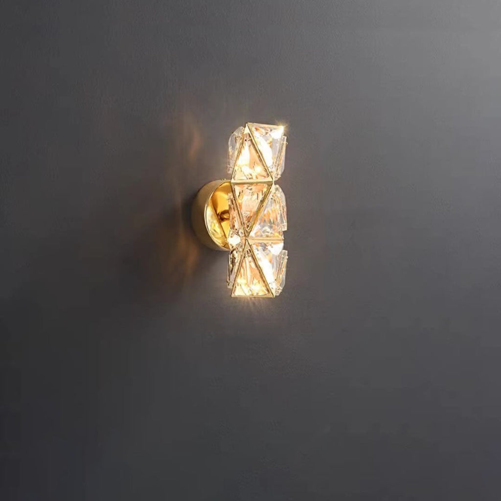 Gold Crystal Diamond Texture Wall Lamp