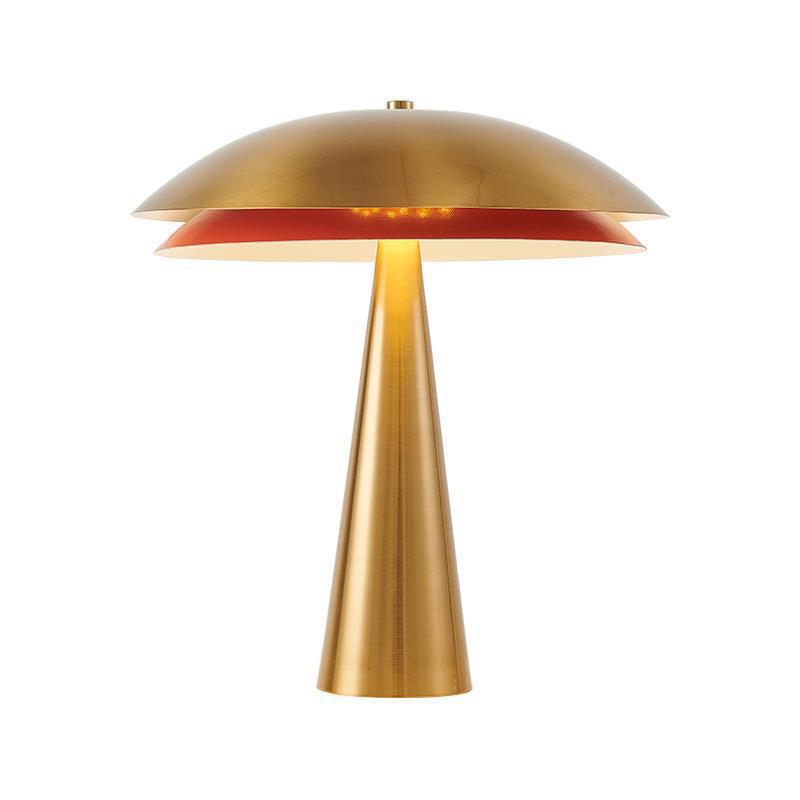 Iron Mushroom Shape Home 2-Light Table Lamp