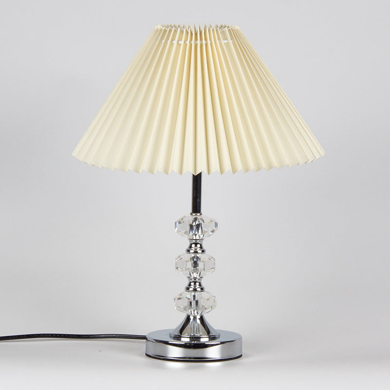 Pleated Solid Color Acrylic Table Lamp
