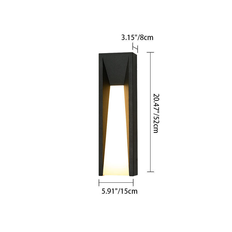 Stainless Steel Cuboid Acrylic Outdoor Light
