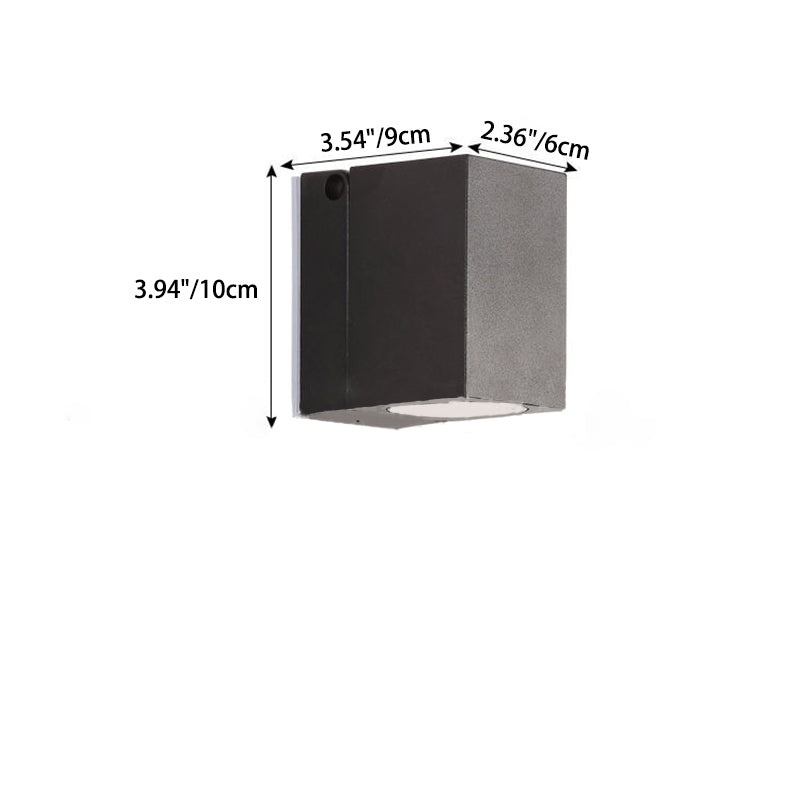 Angle Square Aluminum Patio Outdoor Light