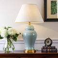 Fabric Ceramic Vase Study Table Lamp