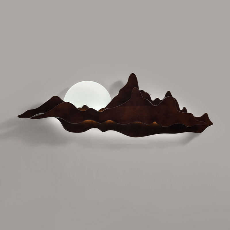 Wood Landscape Living Room Outdoor Light