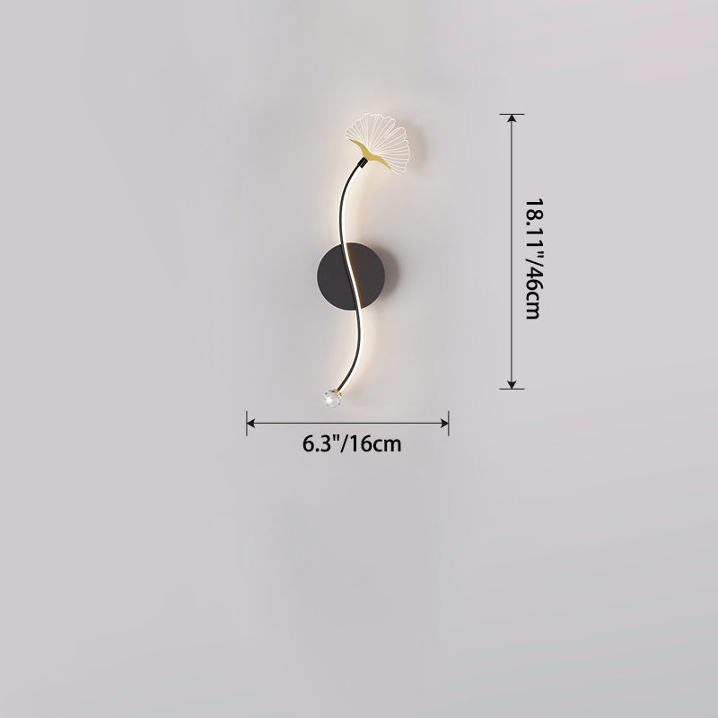 Iron Aluminum Acrylic Line Wall Lamp