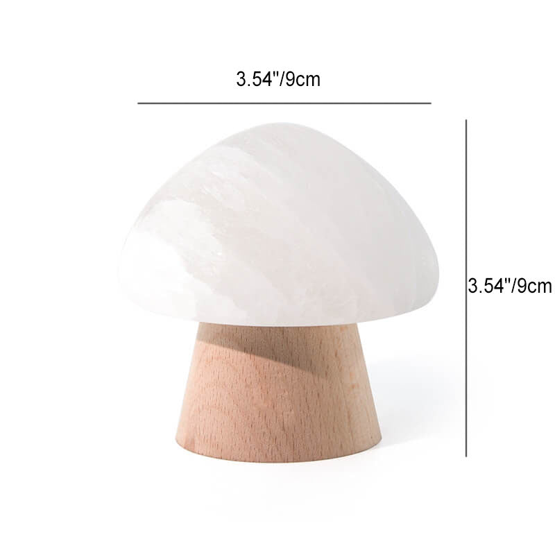 Mushroom Ore Wood Table Lamp