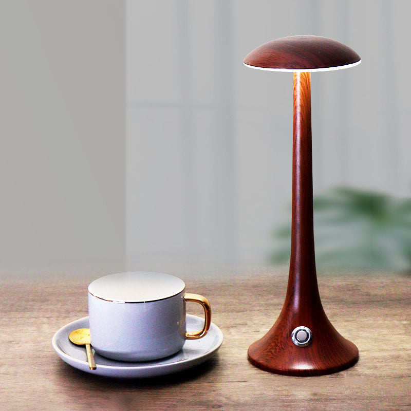 Wood Grain Iron Acrylic Table Lamp
