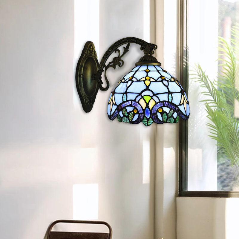 Half Globe Mermaid Iron Wall Lamp