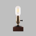 Square Elliptical Aluminium Copper Table Lamp