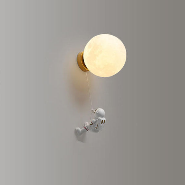 Orb Astronaut Iron Resin Wall Lamp