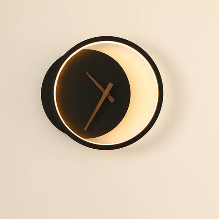 Clock Round Wall Lamp
