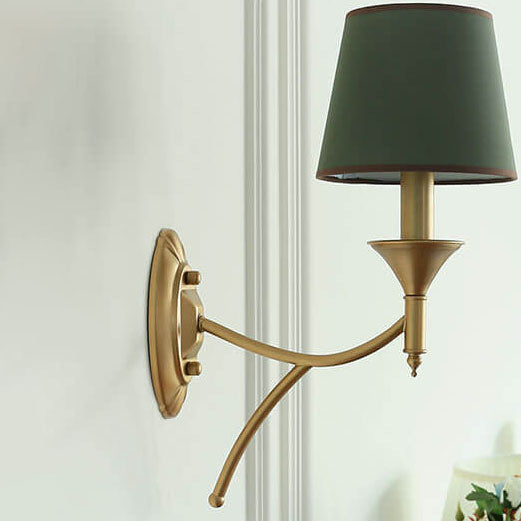 Iron Fabric Mushroom Wall Lamp