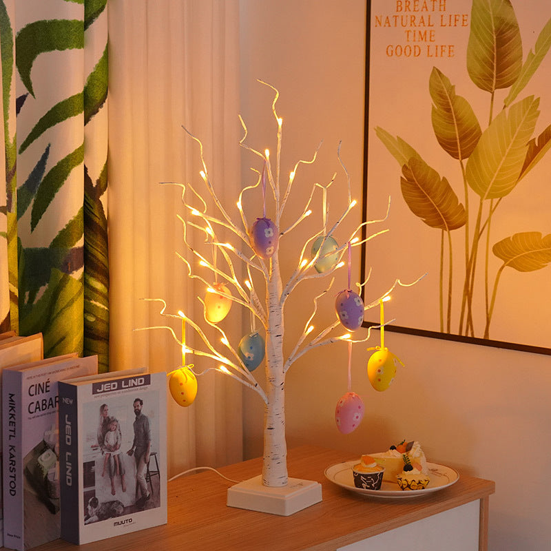 Easter Egg Decorated Tree Table Lamp