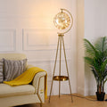 Orb Tripod Iron Glass Floor Lamp