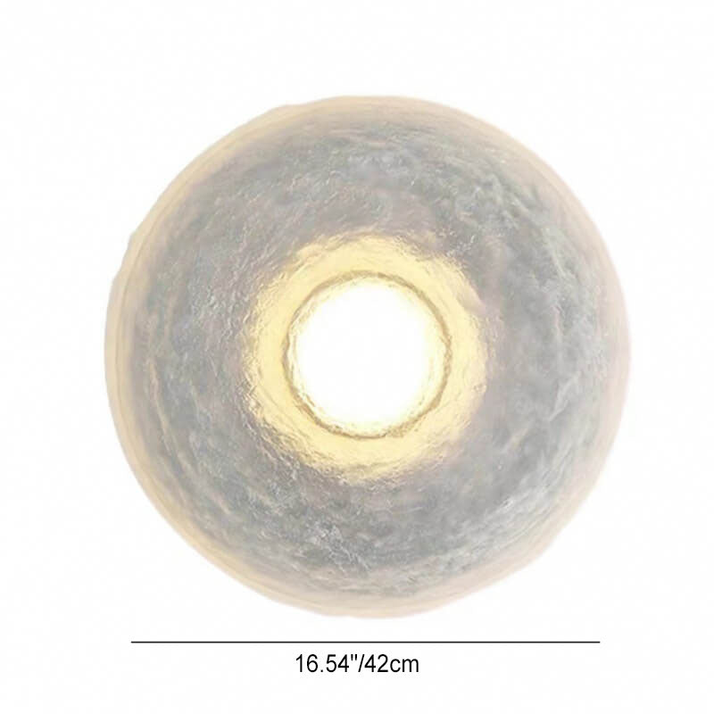 Resin Wrought Iron Round Wall Lamp