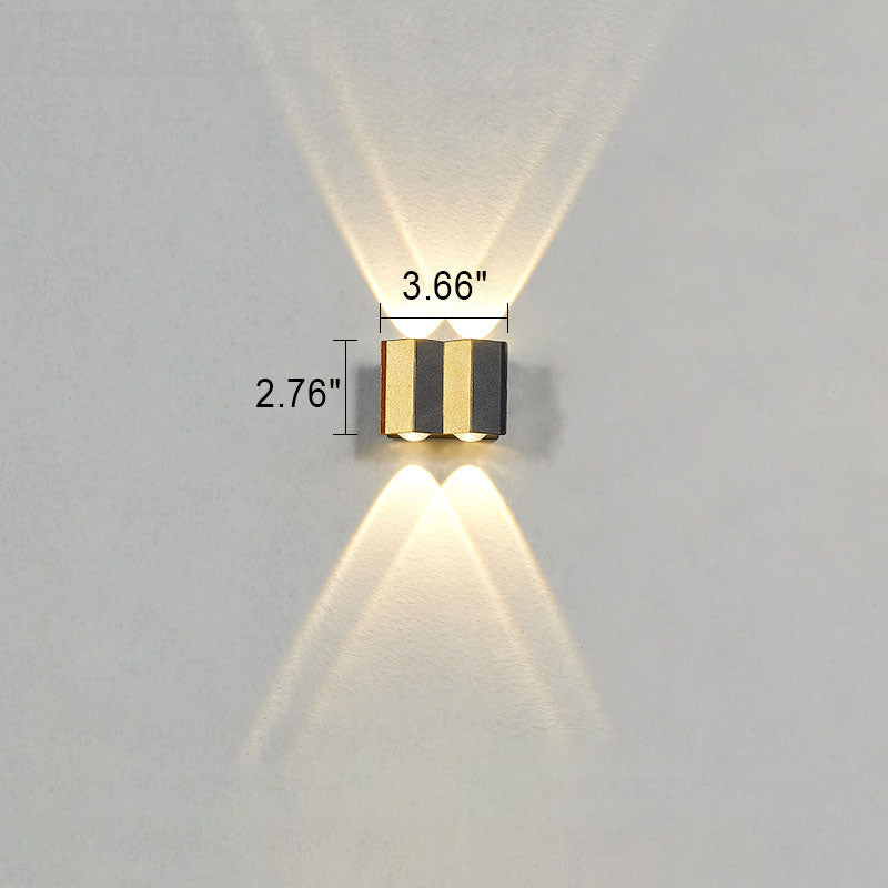 Golden Aluminum Patio Outdoor Light