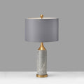 Marble Cylinder Bedroom Table Lamp