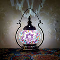 Moroccan Stained Glass Round Table Lamp