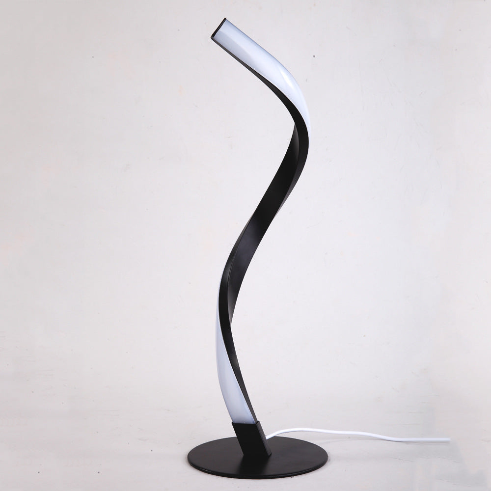 Aluminum Spiral Strip Home Table Lamp