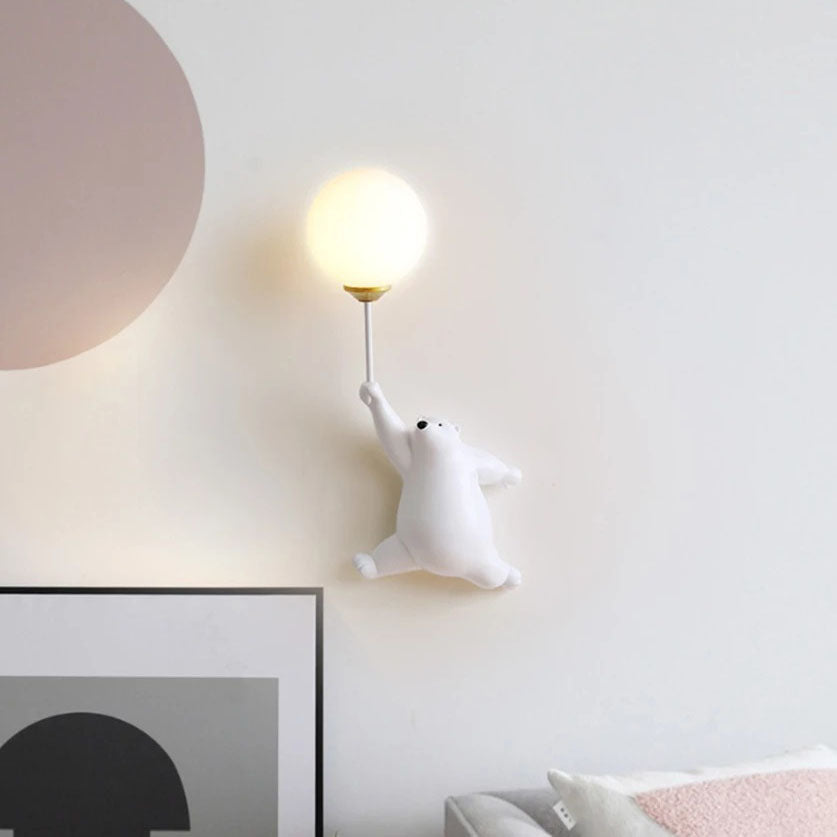 Bear Iron Glass Wall Lamp