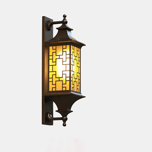 Square Lantern Cage Outdoor Light