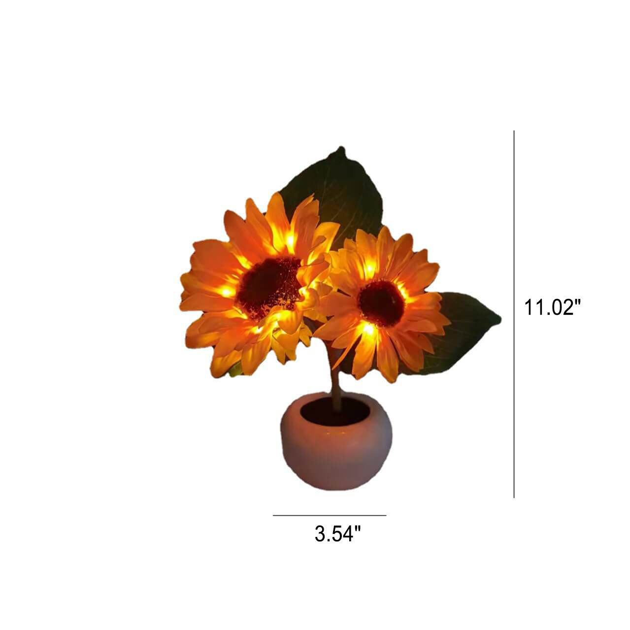 Simulation Sunflower Night Table Lamp