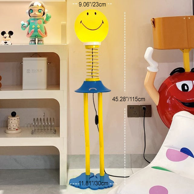 PVC Iron Smile Cartoon Floor Lamp