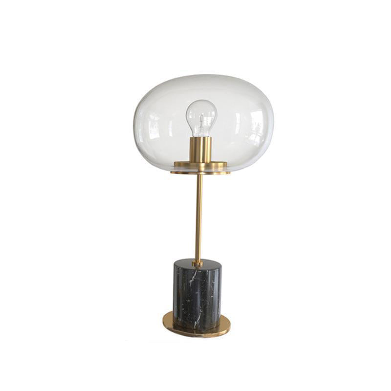Round Ball Cylinder Marble Table Lamp