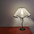 Fabric Petal Flower Table Lamp
