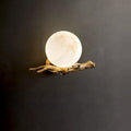 Brass Lucite Tree Branch Wall Lamp