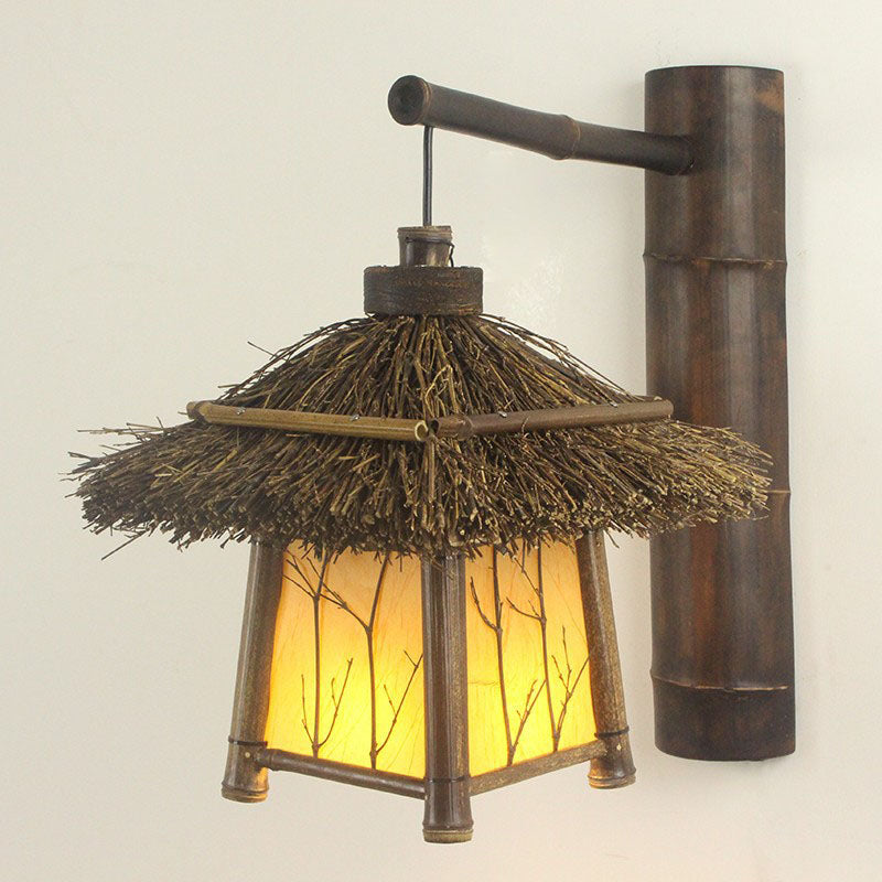 Cottage Bamboo Patio Outdoor Light