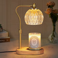 Round Glass Wood Aroma Table Lamp