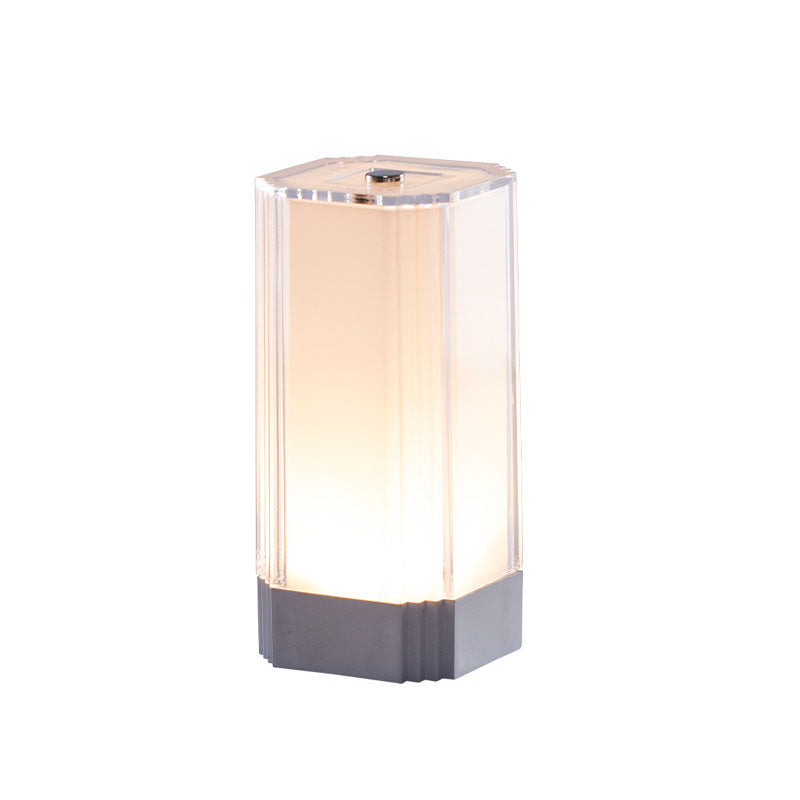 Solid Color Rectangular Acrylic Table Lamp