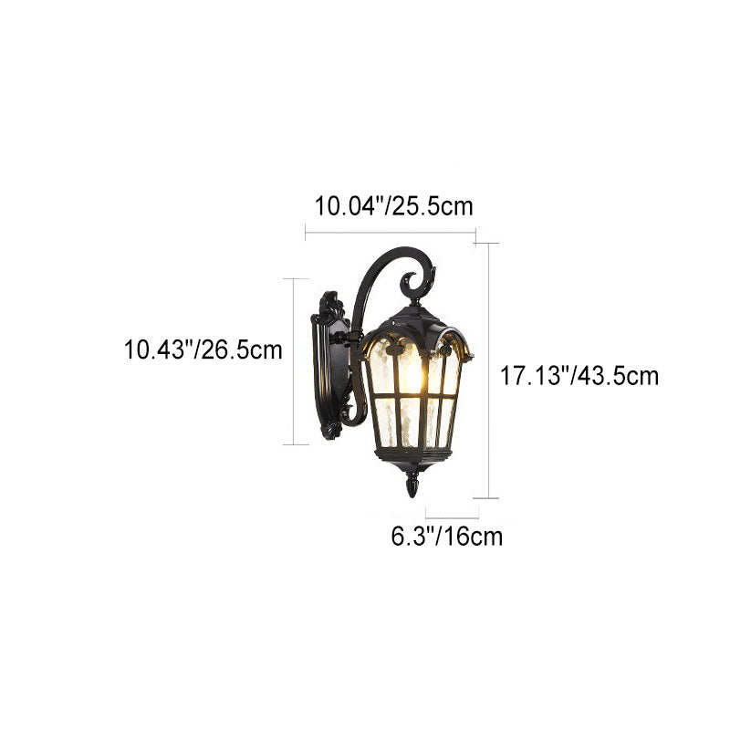 Quadrilateral Window Shape Aluminum Outdoor Light