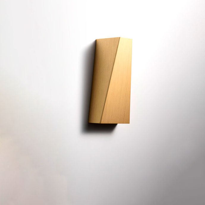 Brushed Aluminum Geometric Square Wall Lamp