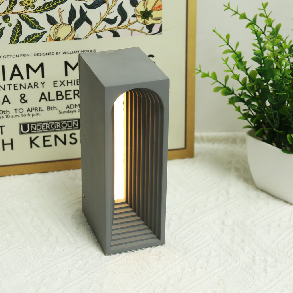 Rectangular Cement Table Lamp