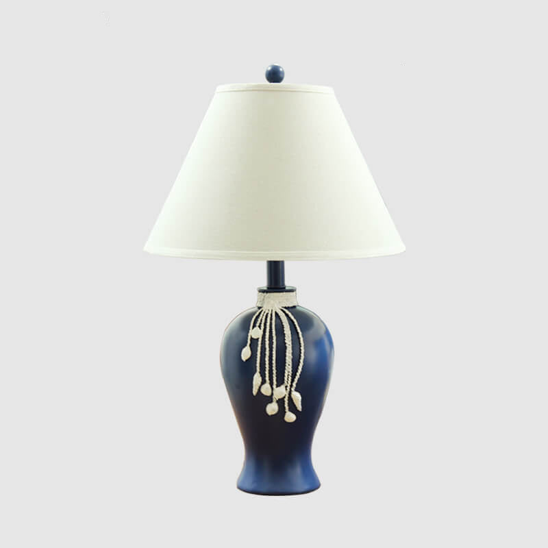 Mediterranean Fabric Resin Table Lamp