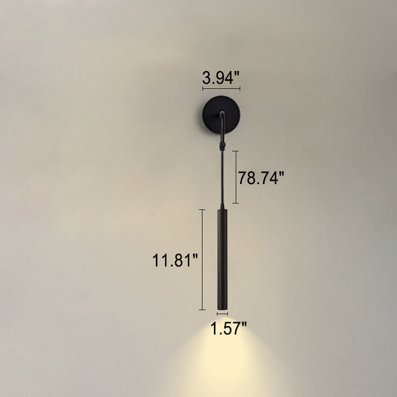 Long Cylindrical Wall Lamp