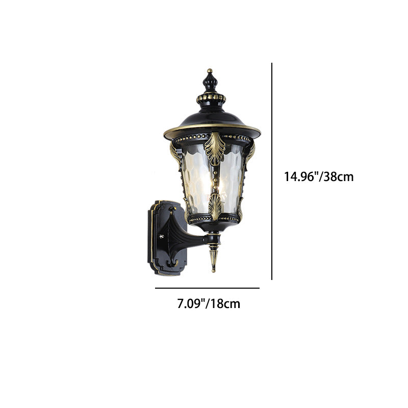 Quadrangle Pointed Cylinder Aluminum Outdoor Light