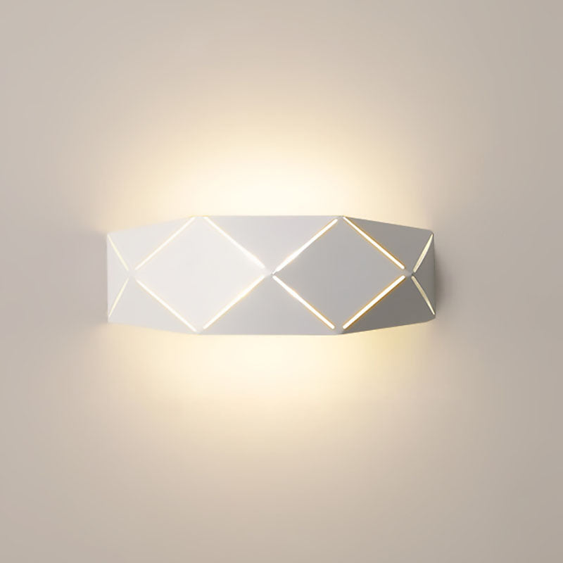 Iron Geometric Polyhedron Bedroom Wall Lamp