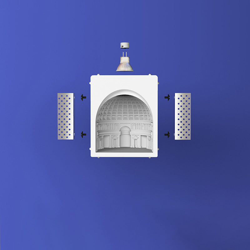 Pantheon Plaster Sensor Recessed Wall Lamp